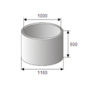 Кольцо стеновое КС 10-6 0,466 400кг.